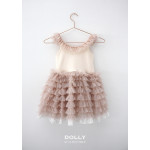荷蘭精品Dolly頂級奢華系列 紐約名媛荷葉蕾絲小禮服 頂級洋裝