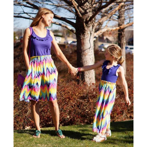 「夏末下殺」美國RuffleButts海洋渡假風Rainbow Wave媽咪洋裝(另有女童款)母女裝首選!